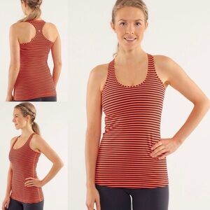 LULULEMON cool racerback classic stripe sz 6